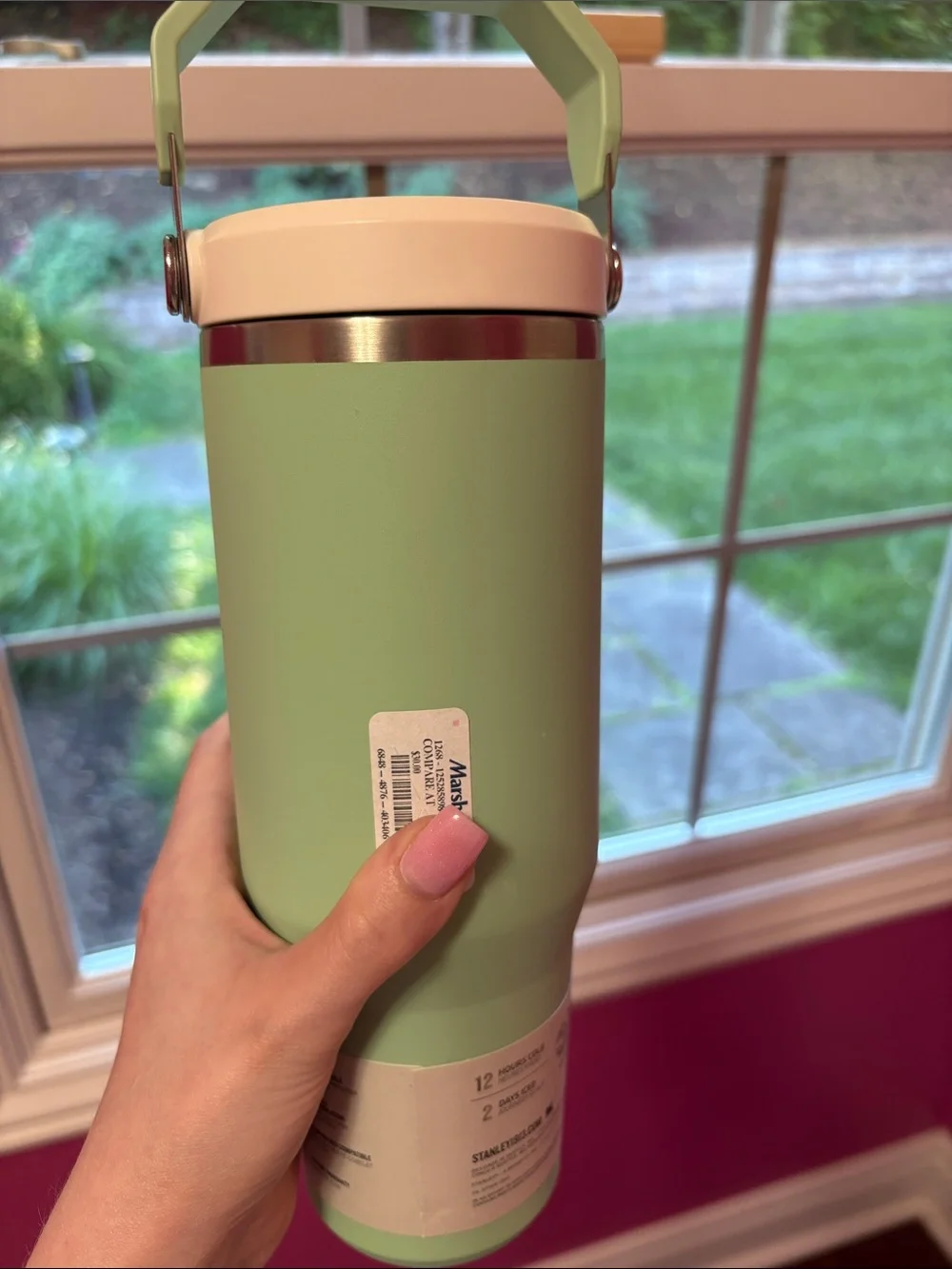 Stanley Mint Green Flip Straw Tumbler with Carry Handle 30 oz NWT - Picture 8 of 8